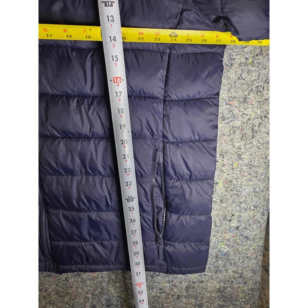 935 Reebok Men Navy Blue Hooded Puffer Jacket Quilted Full Zip Coat 2xl Rn127805 View 6